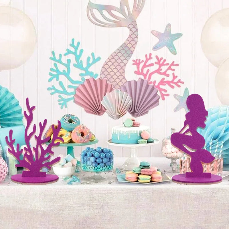 Coral Table Decor | Purple Mermaid