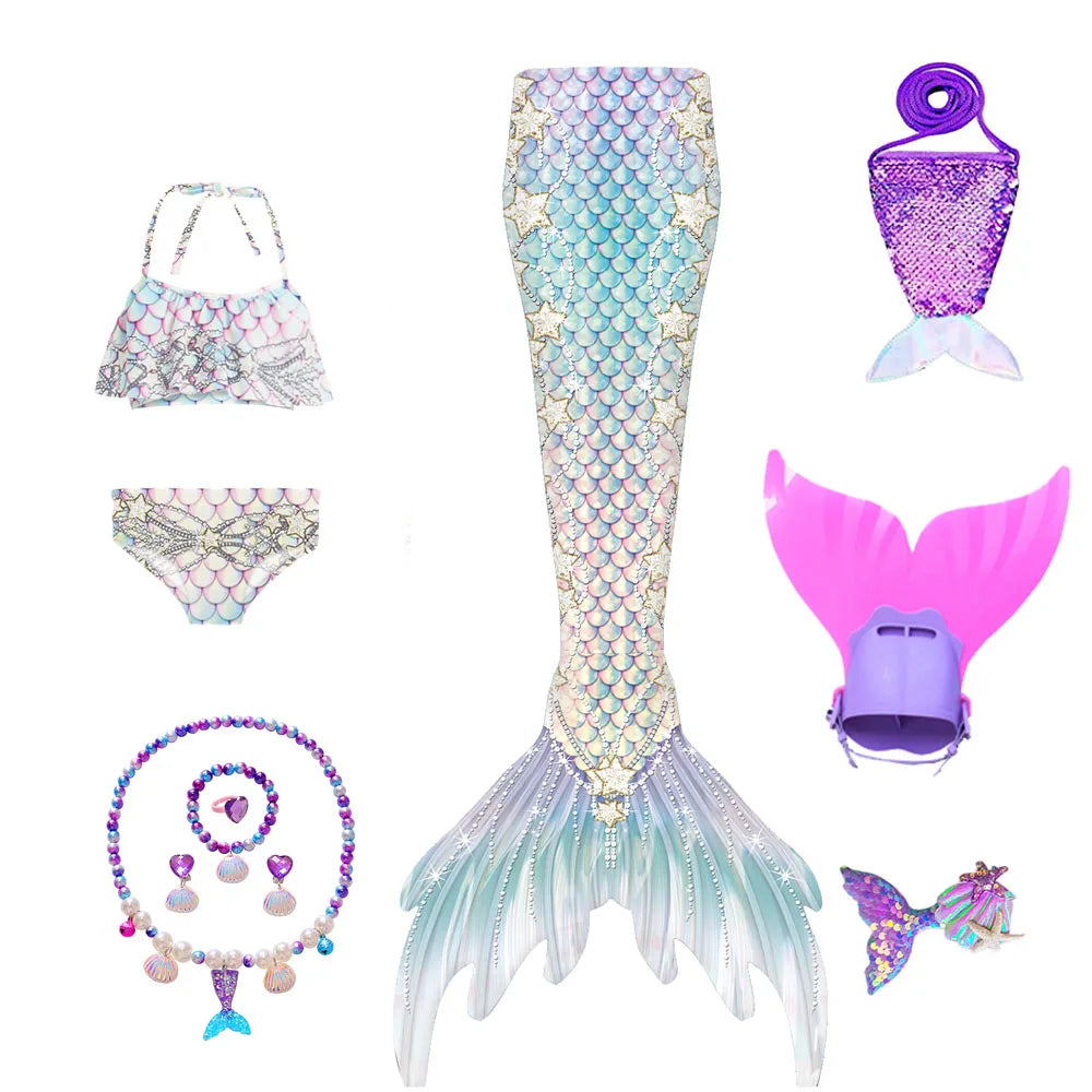 Kids Swimming Mermaid Tails | Purple Mermaid