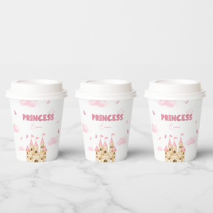Pink Princess Castle Butterfly Cup design (DIGITAL DOWNLOAD)